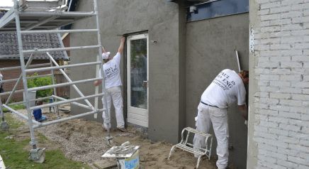 Voorbeeld sierpleister buitenmuren